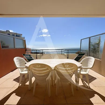 2 Chambres, Large Terrasse 1ere Ligne Mer, Piscine *