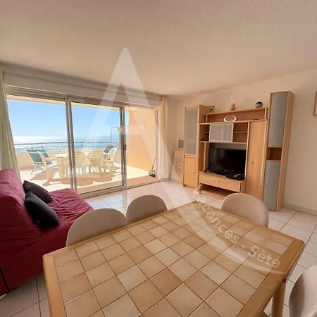 2 Chambres, Large Terrasse 1ere Ligne Mer, Piscine * Sète